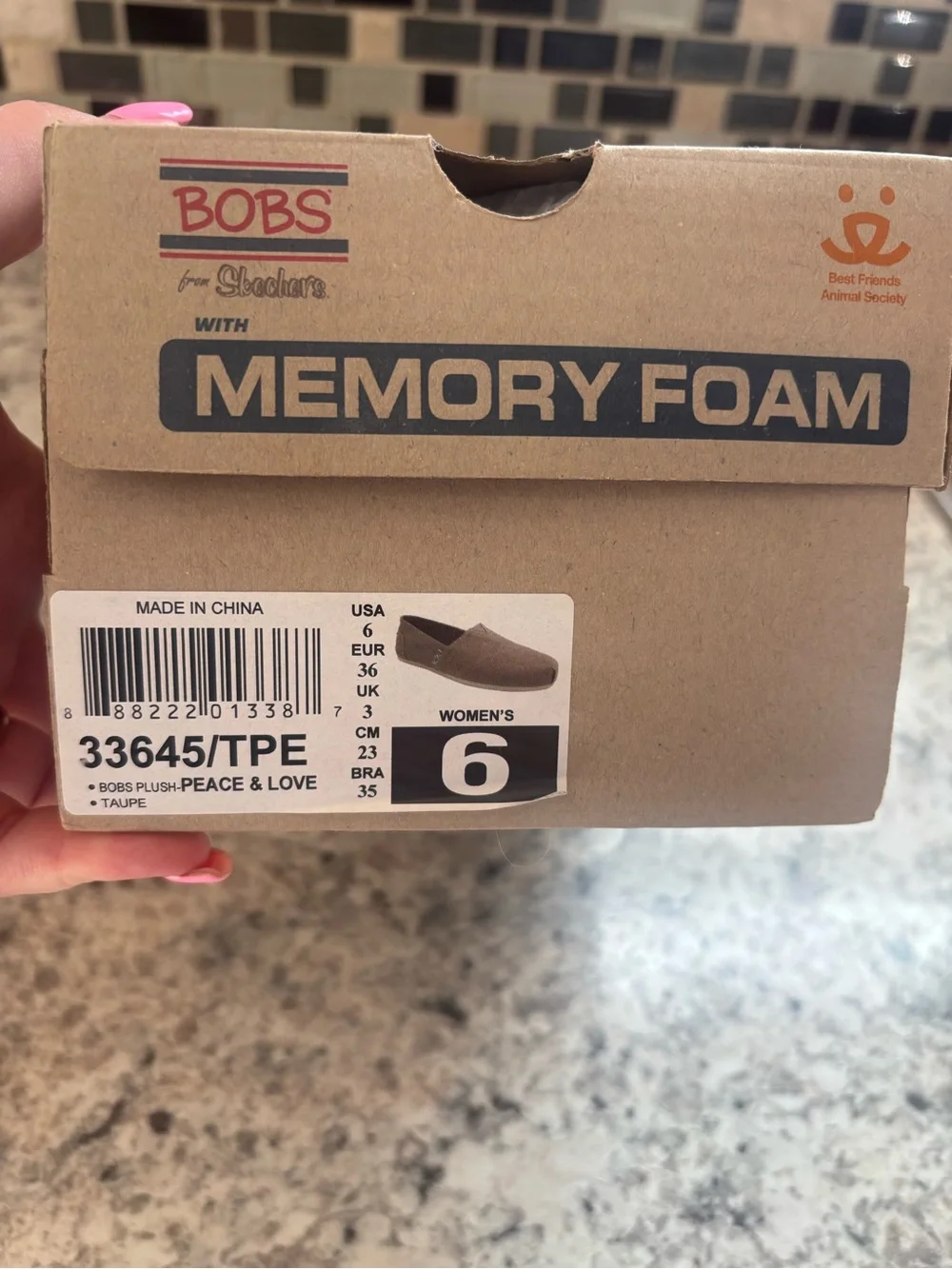 Bobs memory foam slip ons